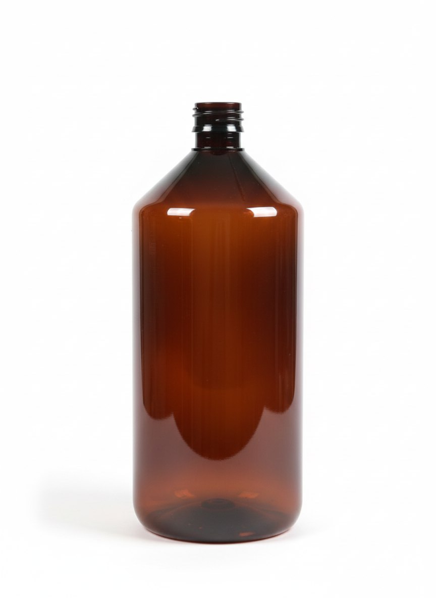 PET Flasche 1000 ml Braun