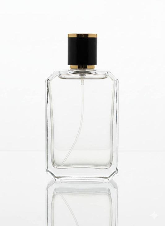 True Jewel 100 ml – mit Sprühkopf & Kappe – leerer Parfumflakon aus Glas – Ansicht 2 | Fragrance Hub Germany