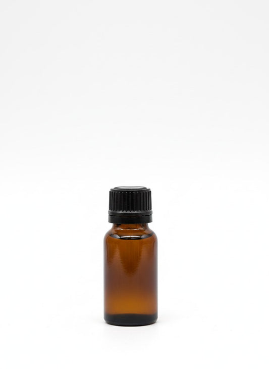PET-Flasche 15 ml – braun, Schraubverschluss 18 mm – Ansicht 2 | Fragrance Hub Germany