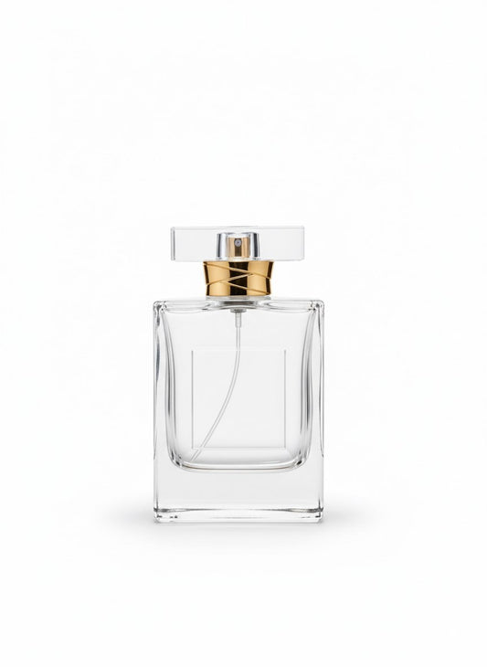 Crystal Class 80 ml – mit Sprühkopf & Kappe – leerer Parfumflakon aus Glas – Ansicht 2 | Fragrance Hub Germany