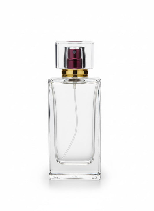 Crystal Elegance 30 ml – mit Sprühkopf & Kappe – leerer Parfumflakon aus Glas – Ansicht 2 | Fragrance Hub Germany