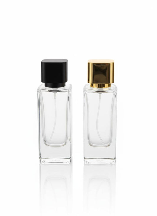 Slim Aura 50 ml – mit Sprühkopf & Kappe – leerer Parfumflakon aus Glas – Ansicht 2 | Fragrance Hub Germany
