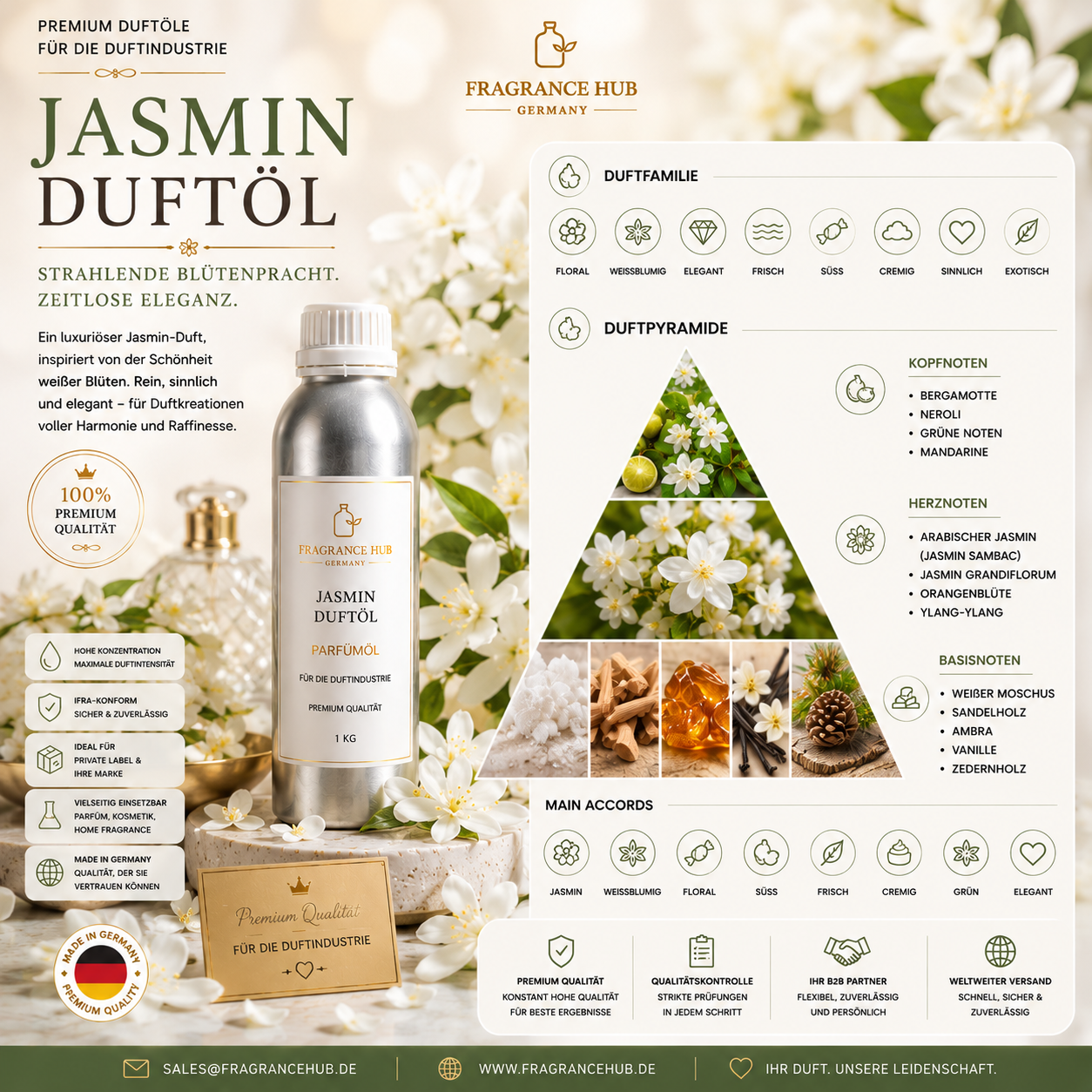 Jasmine fragrance oil