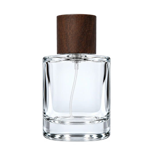 Runder Flakon 50 ml – Set nach Wahl (Sprühkopf & Kappe)