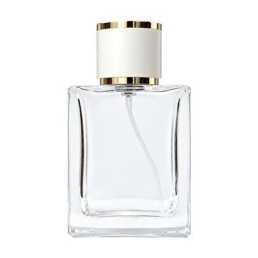 Square Elegance 30 ml mit Kappe Polo Weiß-Gold