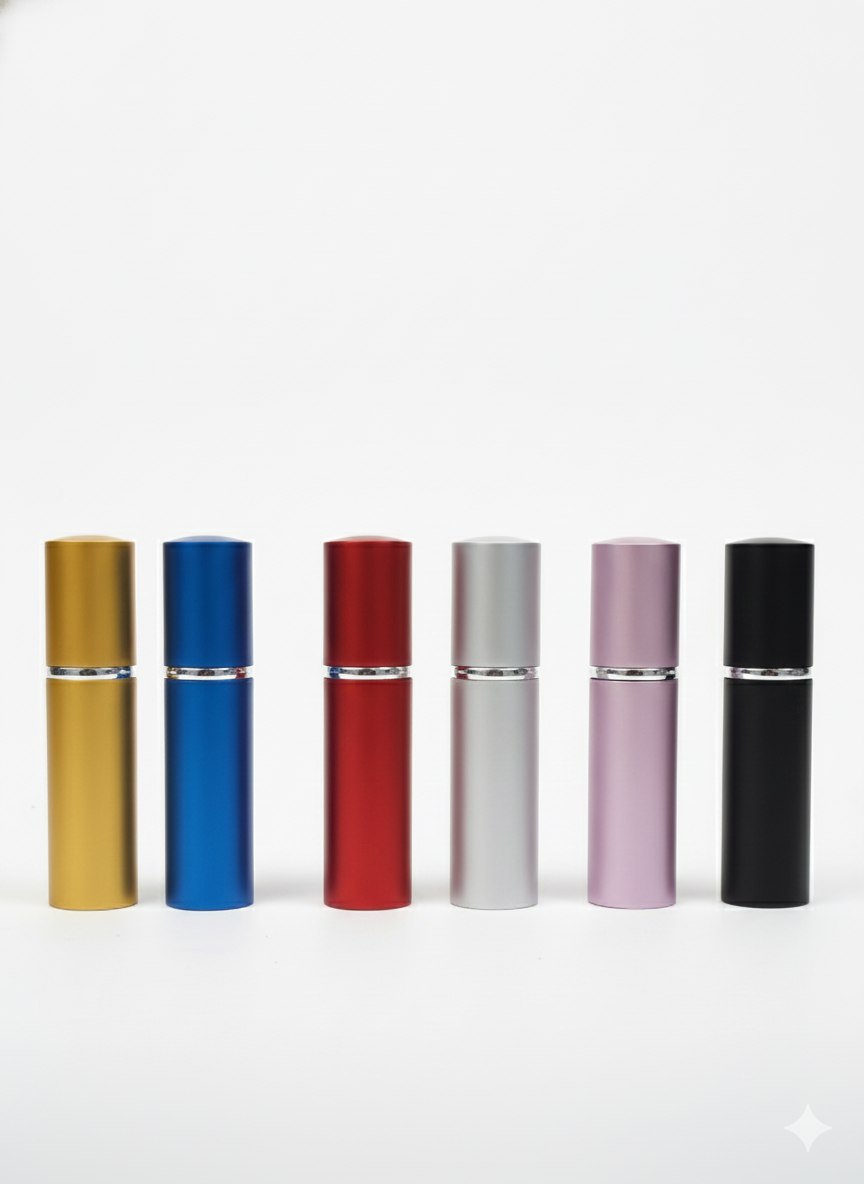 Aluminium Parfumzerstäuber 10 ml – Set 100 Stück, gemischte Farben