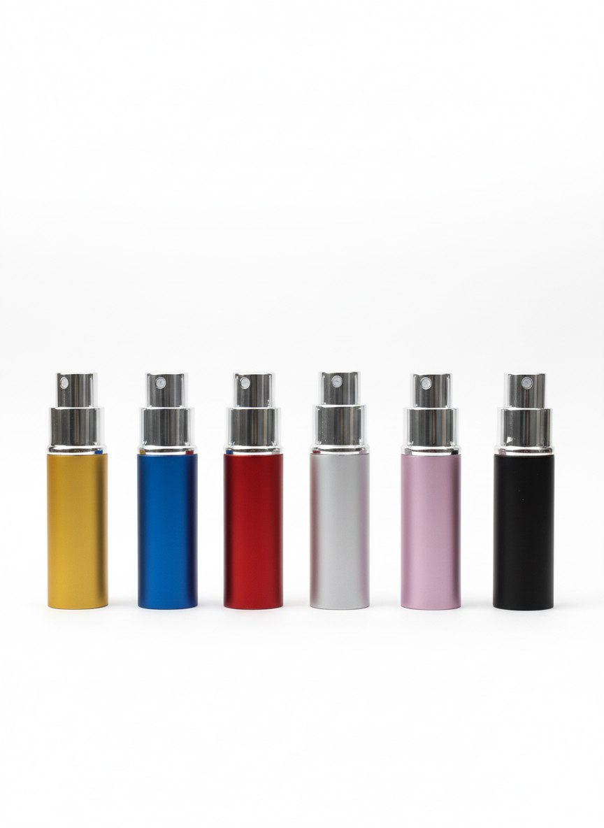Aluminium Parfumzerstäuber 10 ml – Set 100 Stück, gemischte Farben