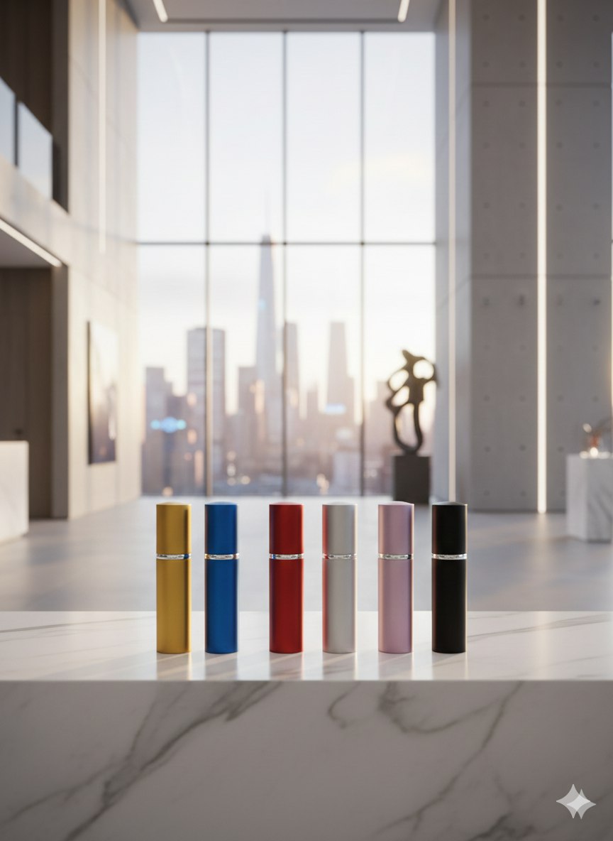 Aluminium Parfumzerstäuber 10 ml – Set 100 Stück, gemischte Farben