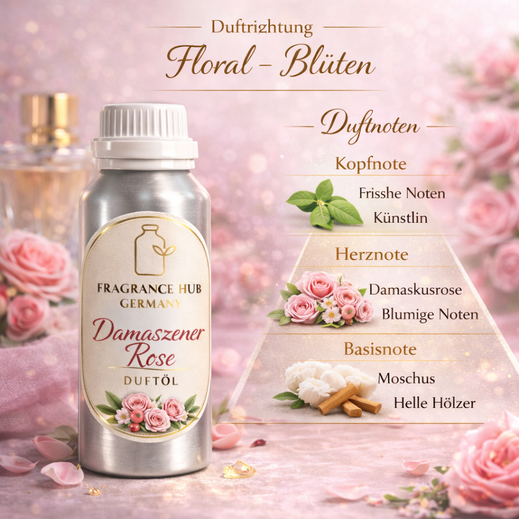 زيت عطري برائحة الورد الدمشقي