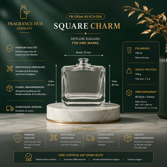 Square Charm | 100 مل | تجعيد 15 مم