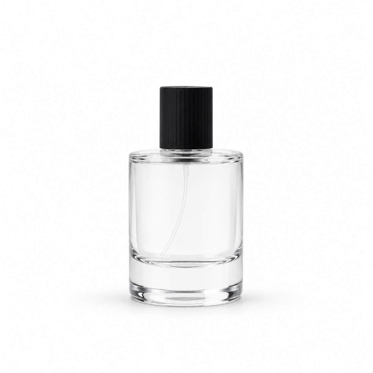 Runde Parfümflasche 50ml inkl. Sprühkopf und Kappe