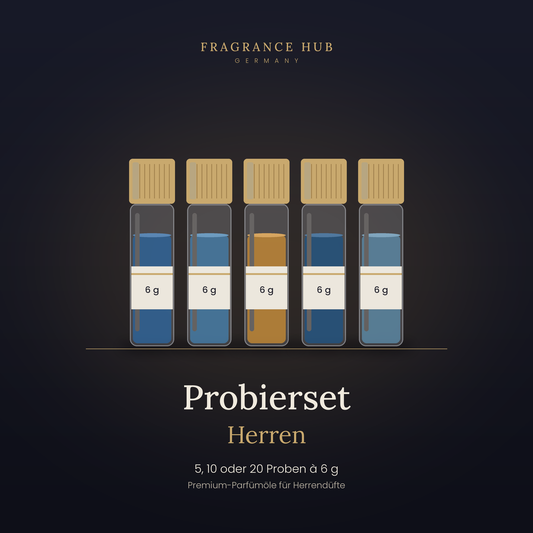 Probierset Herren – Premium Parfümöle (6 g) – Probierset Parfümöle | Fragrance Hub Germany
