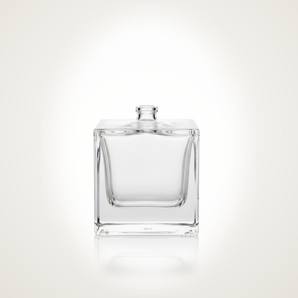Square Rouge 50 ml – Crimp-Flakon FEA 15 (nur Flasche) – leerer Parfumflakon aus Glas | Fragrance Hub Germany