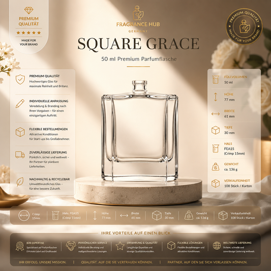 Square Grace | 50 مل | تجعيد 15 مم
