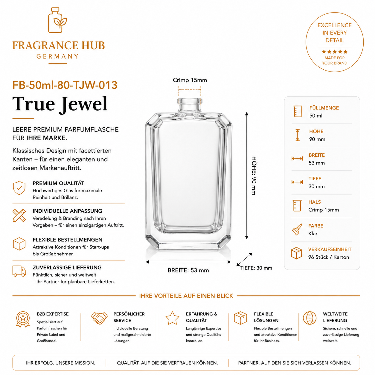 True Jewel | 50مل | مجعد 15مم