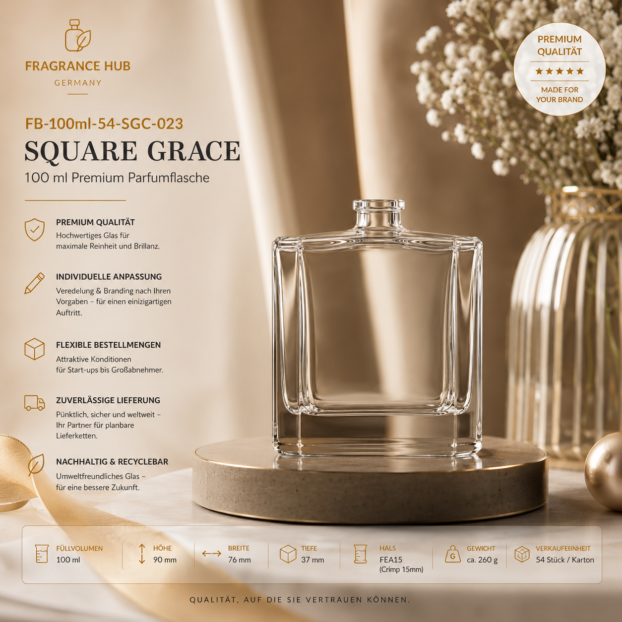 Square Grace | 100 مل | تجعيد 15 مم