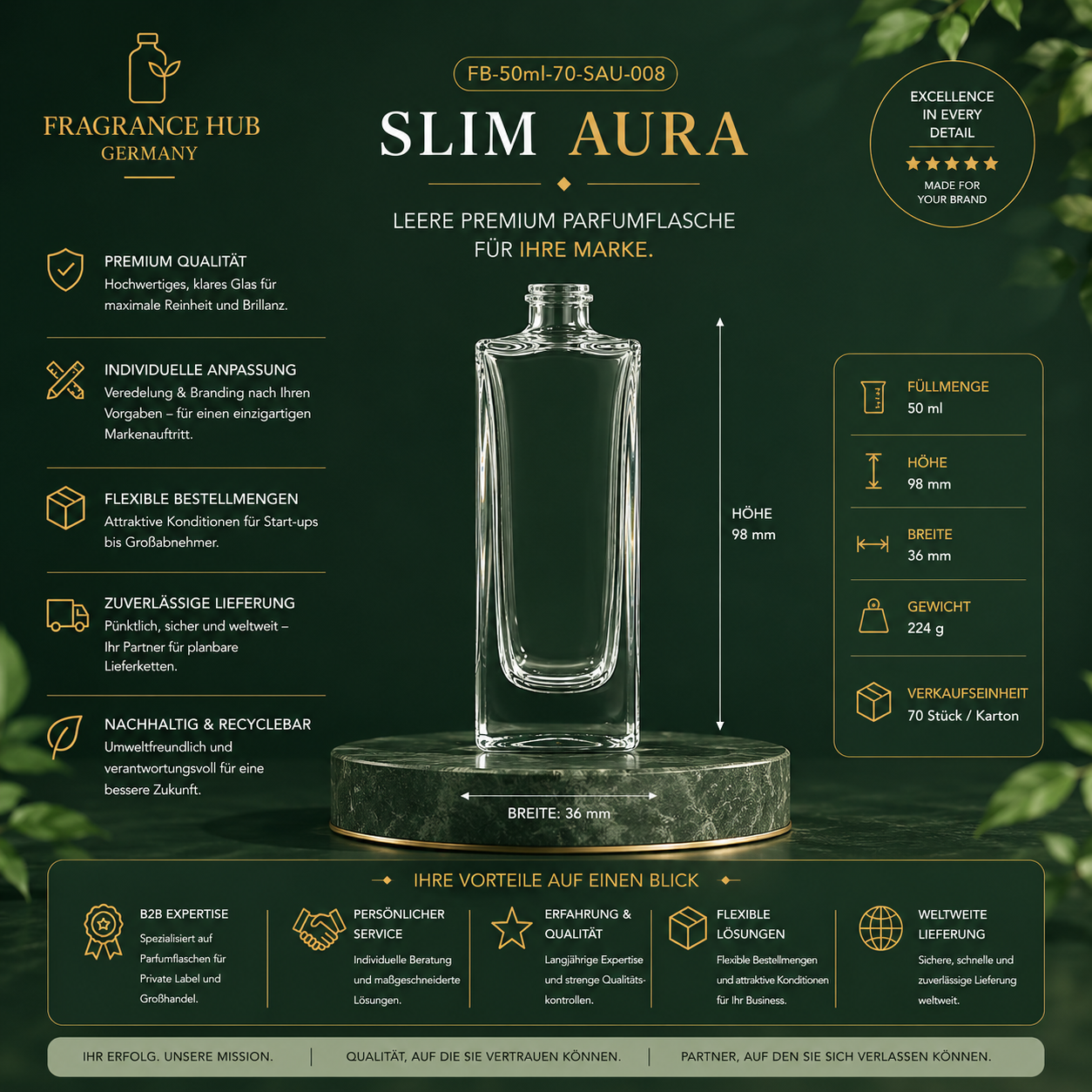 Slim Aura – 50 مل تجعيد 15 ملم