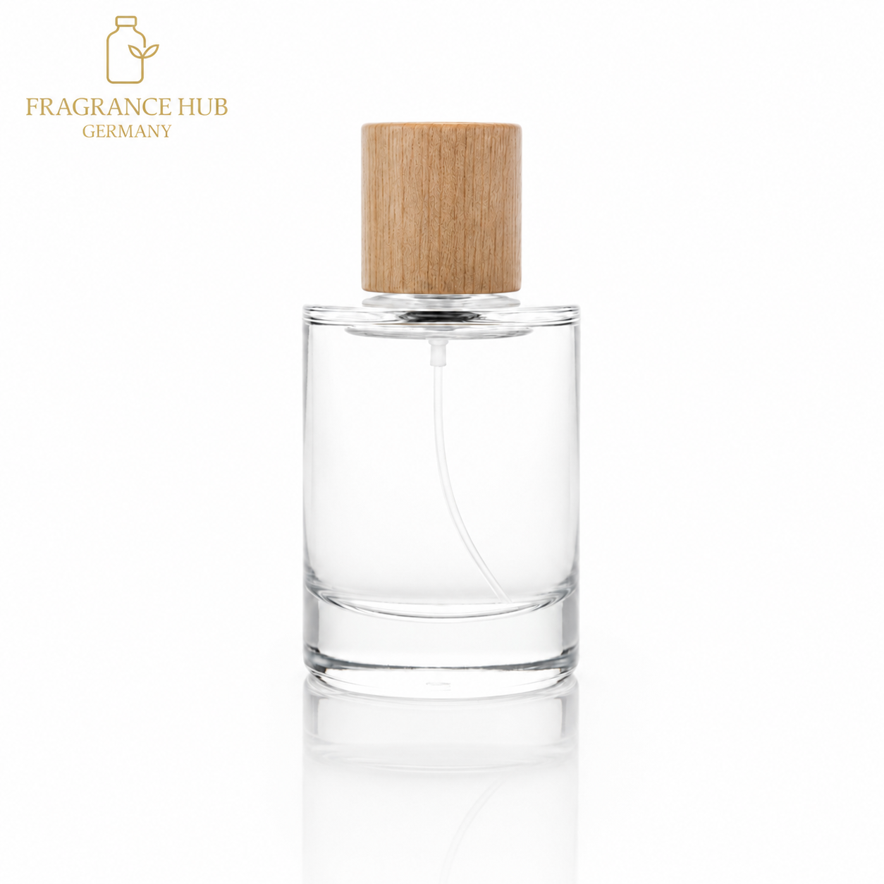 50 ml Crimp Bottle – FEA15 – Wood Cap
