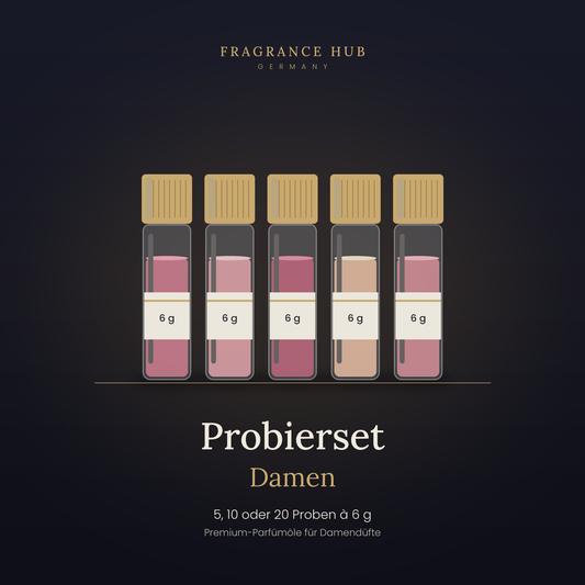 Probierset Damen – Premium Parfümöle (6 g) – Probierset Parfümöle | Fragrance Hub Germany