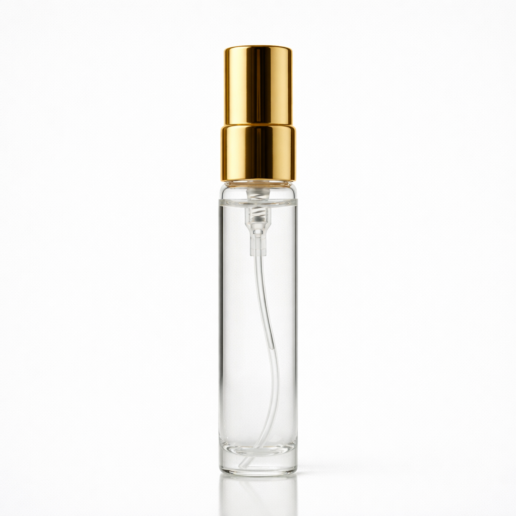 زجاجة عطر صغيرة سعة 10 مل - بخاخ عطر زجاجي بغطاء لولبي