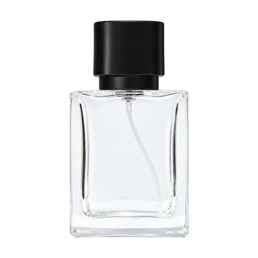 Square Elegance 30 ml mit Kappe Eckig Schwarz
